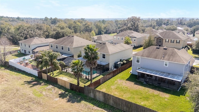 birds eye view of property featuring a residential view