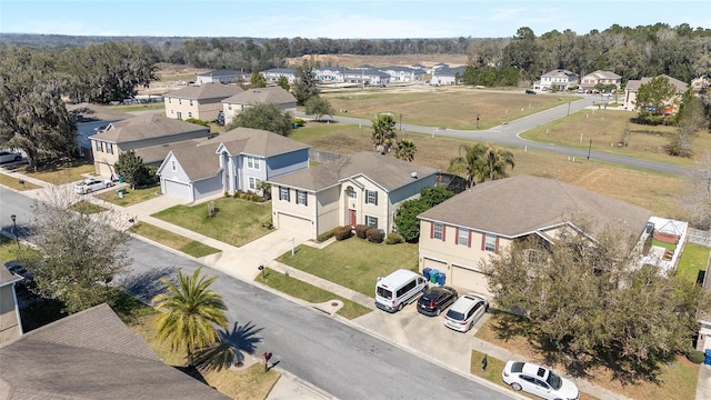 drone / aerial view featuring a residential view