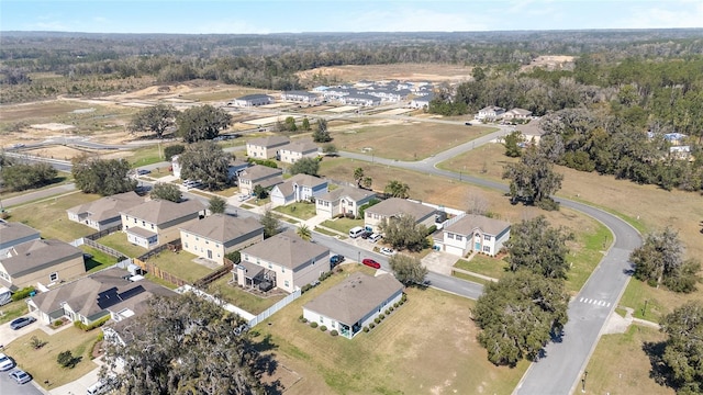 aerial view featuring a residential view