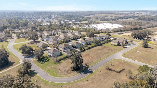 bird's eye view featuring a residential view