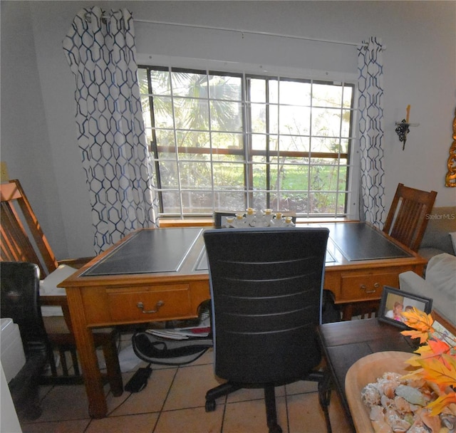 dining room featuring tile patterned floors