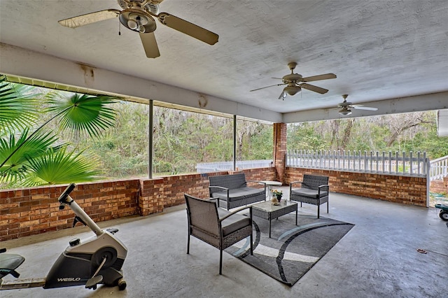 view of sunroom / solarium