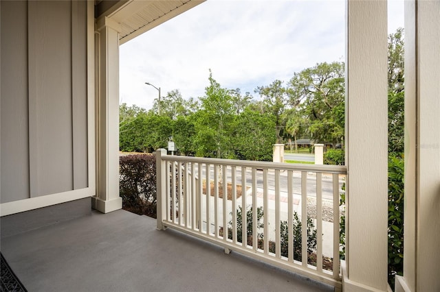 view of balcony