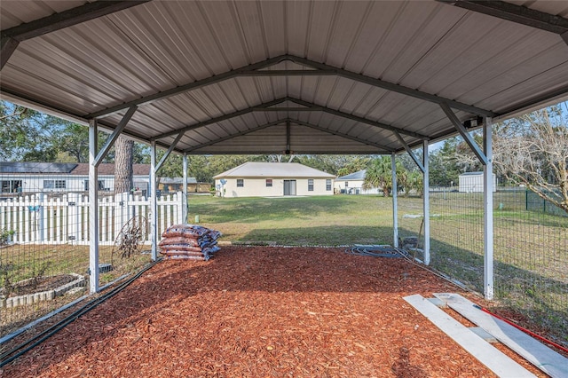 exterior space featuring fence