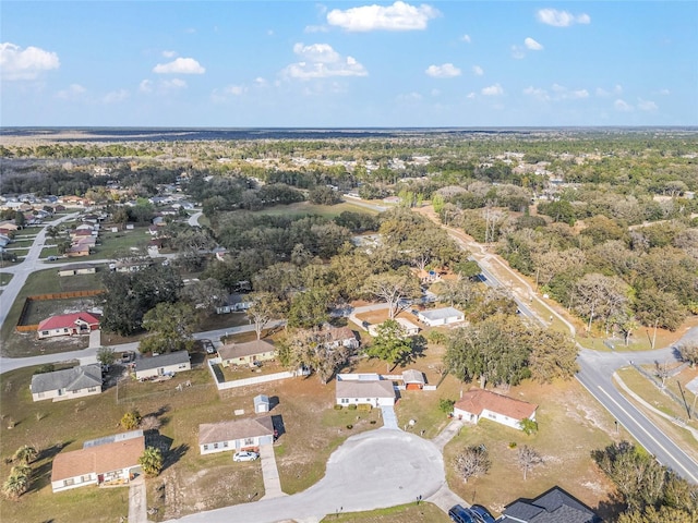 drone / aerial view with a residential view