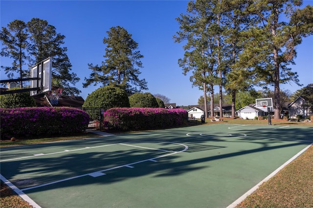 view of sport court with community basketball court