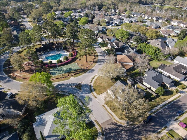 aerial view featuring a residential view