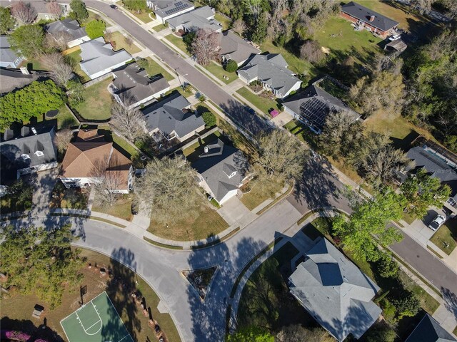 drone / aerial view featuring a residential view