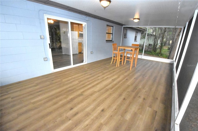 view of sunroom / solarium