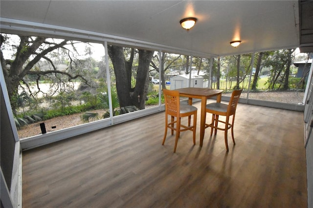 sunroom featuring a wealth of natural light