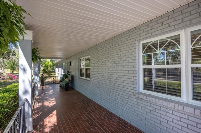 view of patio / terrace featuring covered porch