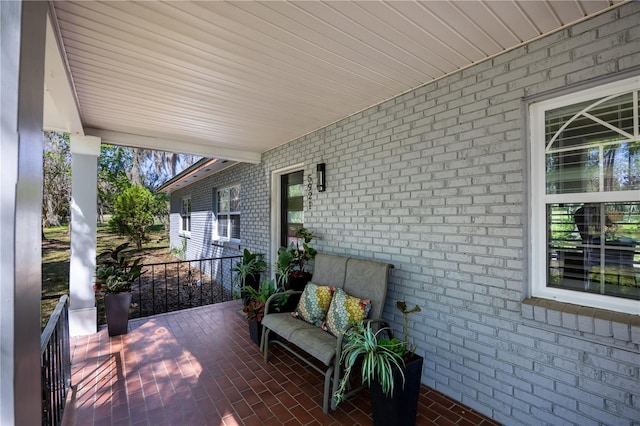 view of patio / terrace with an outdoor living space