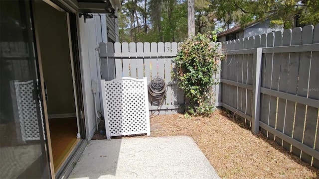 exterior space with fence