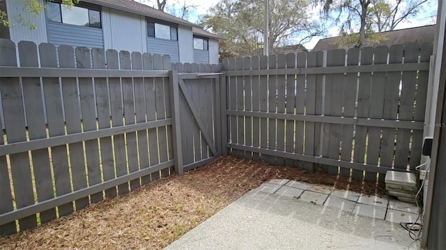 exterior space with fence