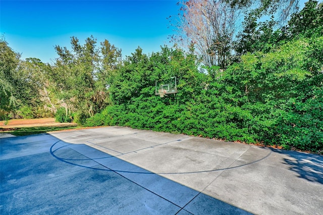 view of basketball court with community basketball court