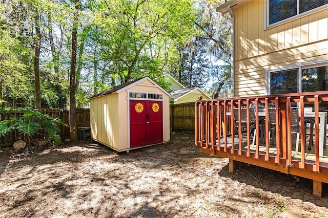 exterior space with a fenced backyard