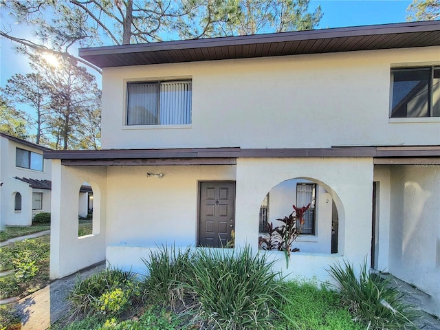 multi unit property with stucco siding