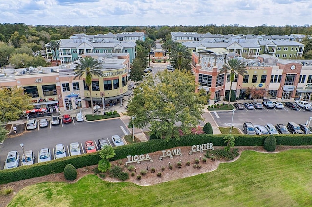 aerial view featuring a residential view