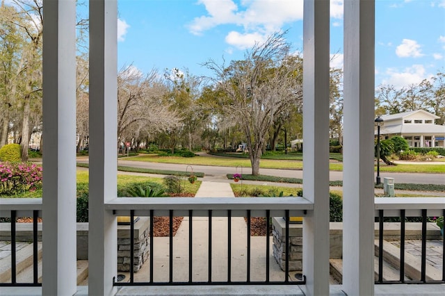 balcony with a porch