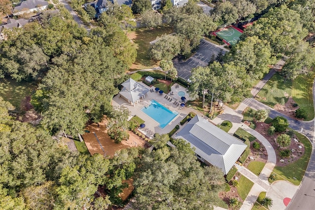 birds eye view of property