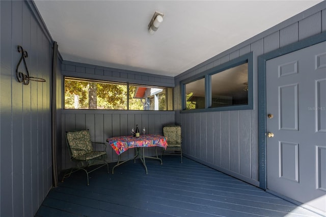 view of sunroom