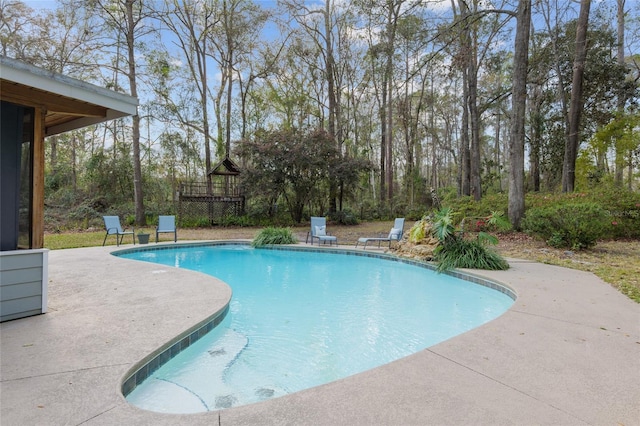 pool featuring a patio