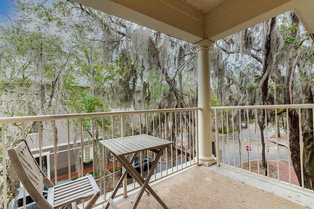 view of balcony