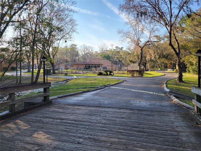 exterior space featuring a lawn