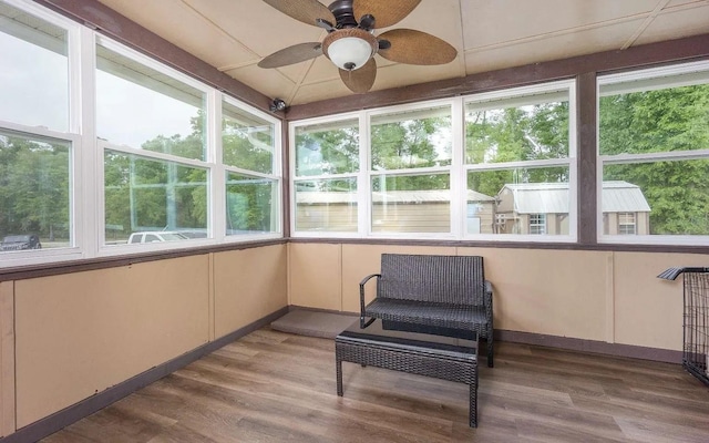 sunroom featuring a wealth of natural light