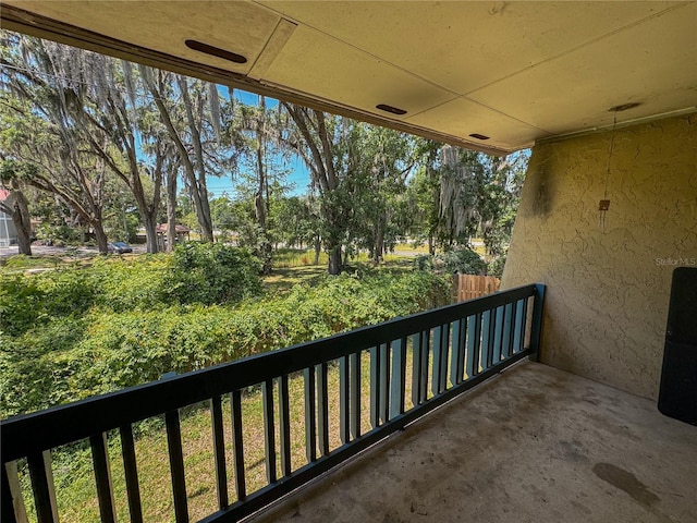 view of balcony