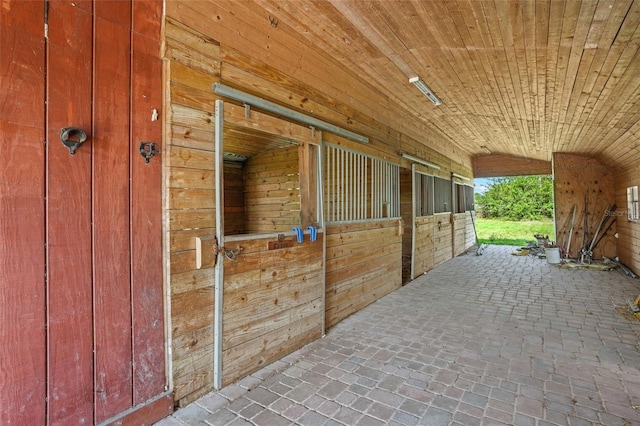 view of horse barn