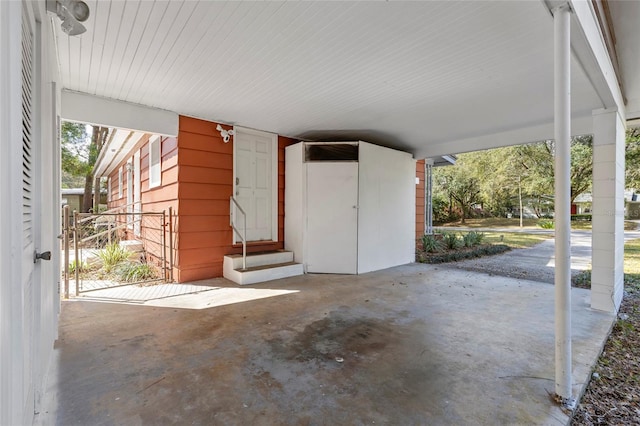 view of patio with entry steps