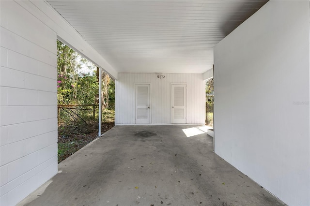 view of patio with fence