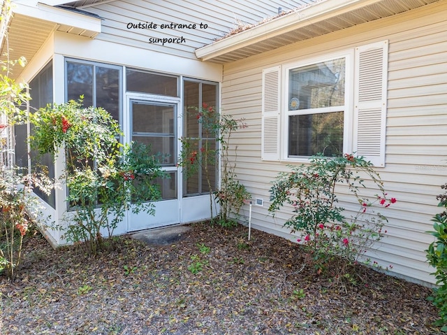 view of property entrance