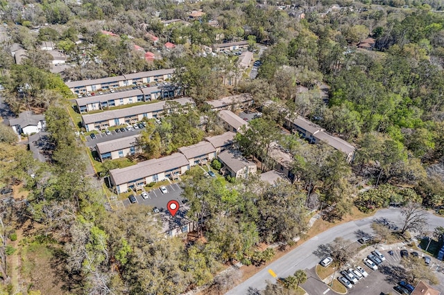 bird's eye view with a residential view