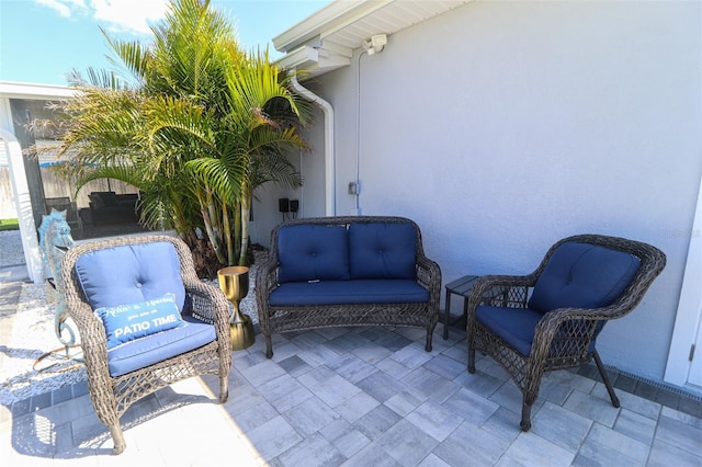 view of patio with outdoor lounge area