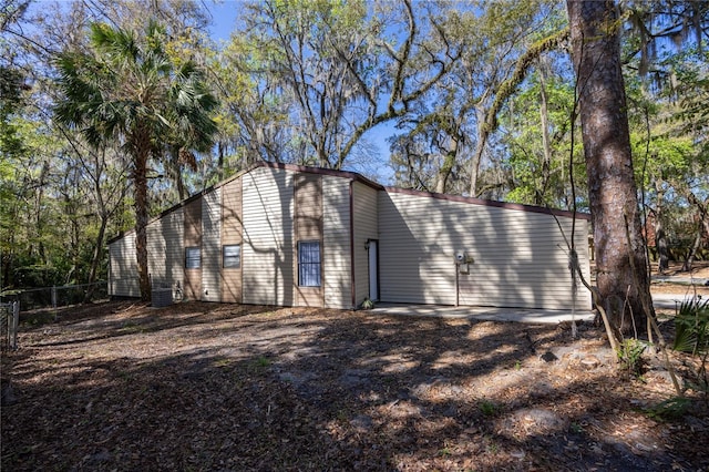 exterior space with fence