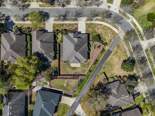 drone / aerial view with a residential view