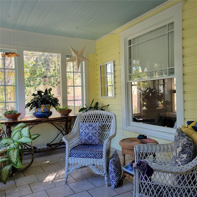 view of sunroom / solarium