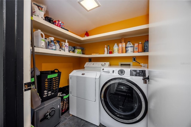 laundry room with independent washer and dryer and laundry area