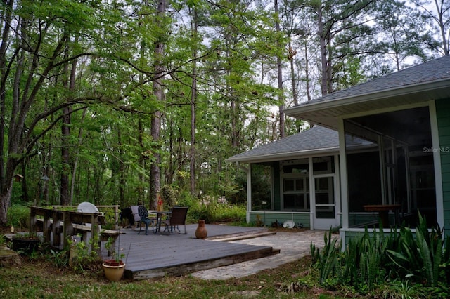 1132 SW 105th Ter, Gainesville, FL 32607 - deck with a sunroom