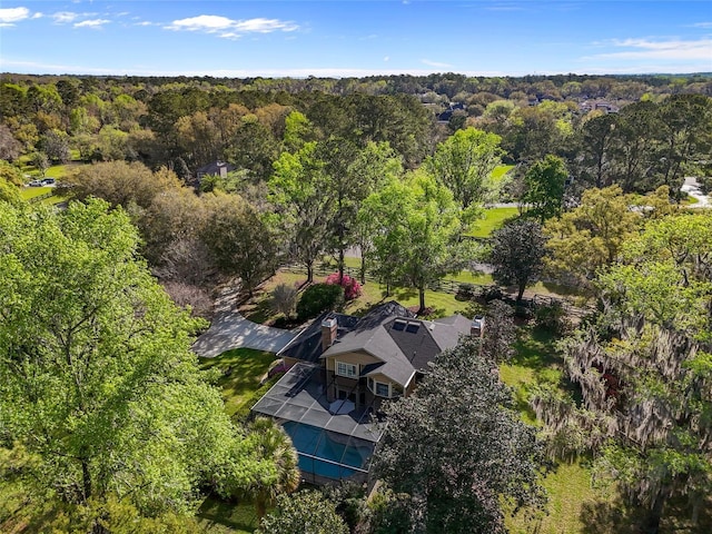 1118 SW 112th St, Gainesville, FL 32607 - drone / aerial view featuring a forest view