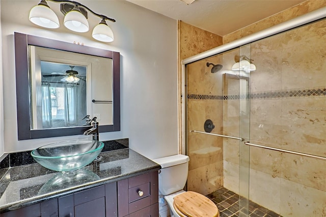 2635 SW 35th Pl Unit 2006, Gainesville, FL 32608 - full bathroom featuring vanity, toilet, and a stall shower
