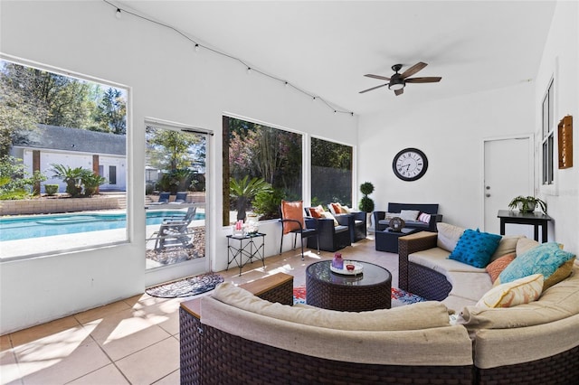 view of sunroom