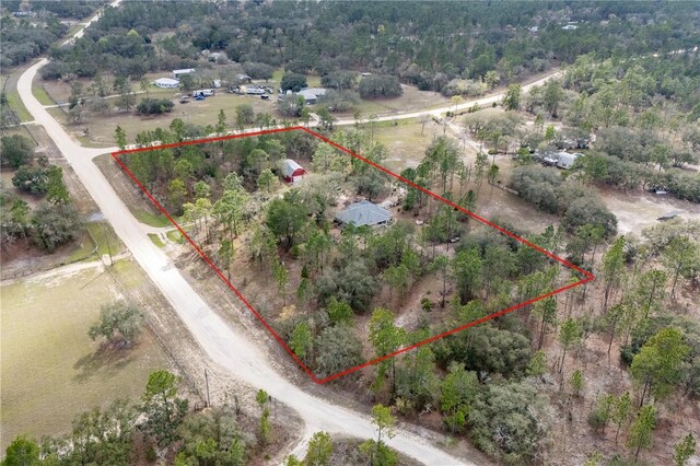 6550 SE 123rd Ter, Morriston, FL 32668 - drone / aerial view with a rural view