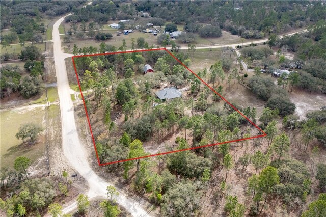 6550 SE 123rd Ter, Morriston, FL 32668 - drone / aerial view with a rural view