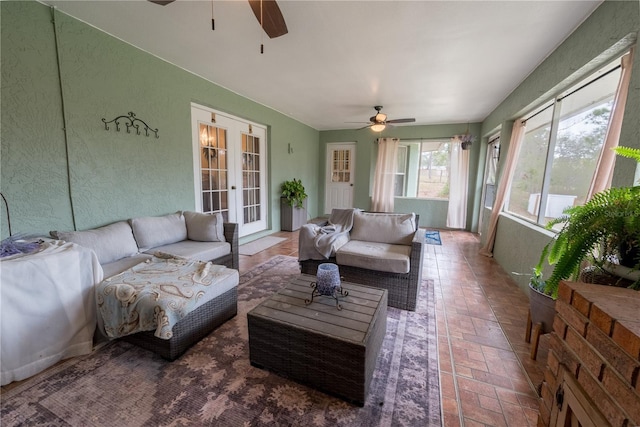 6550 SE 123rd Ter, Morriston, FL 32668 - sunroom with french doors