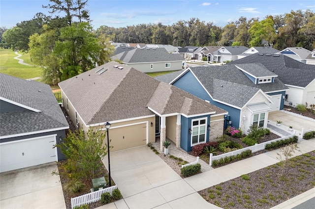 bird's eye view featuring a residential view