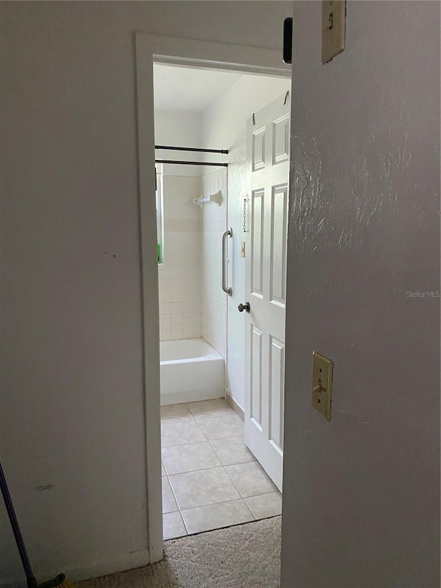 full bathroom featuring tile patterned floors