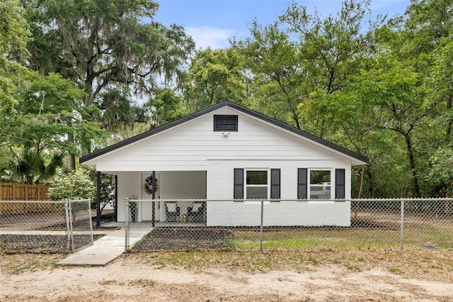 4120 NW 10th St, Gainesville, FL 32609 - view of property exterior featuring a fenced front yard
